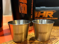 Black Halo Racing Stainless Shot Glasses (2)